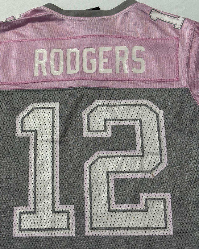 NFL Pink Green Bay Packers #12 Aaron Rodgers NFL Jersey
