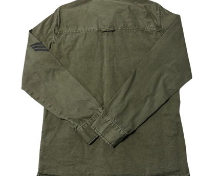 OVS Olive Green Military-Inspired Utility Field Jacket
