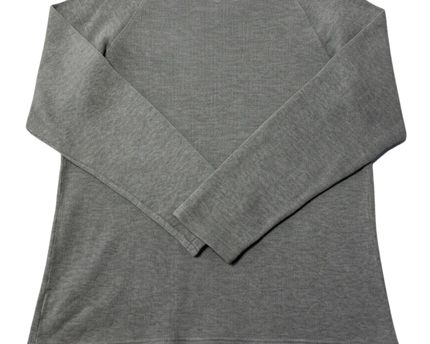 Tommy Hilfiger Grey V-Neck Ribbed Cotton Sweater