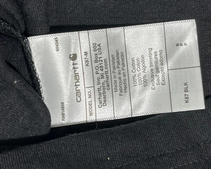 Carhartt Black Short-Sleeve Loose Fit Pocket T-Shirt W/Tags