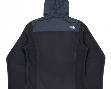 The North Face Black Polartec Hybrid Hooded Fleece Jacket