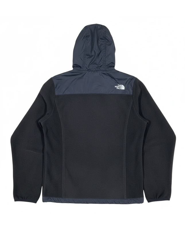 The North Face Black Polartec Hybrid Hooded Fleece Jacket