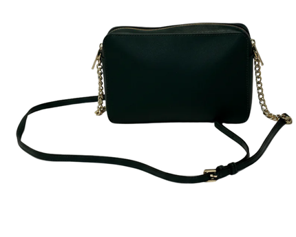 Michael Kors Dark Green Saffiano Leather Crossbody Bag