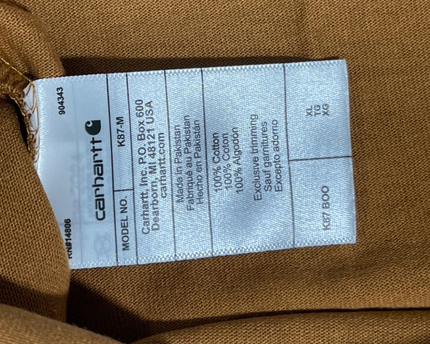 Carhartt Brown Loose Fit Pocket T-Shirt W/Tags