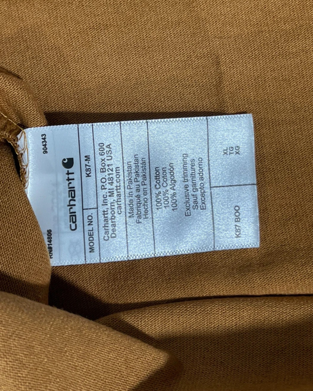 Carhartt Brown Loose Fit Pocket T-Shirt W/Tags