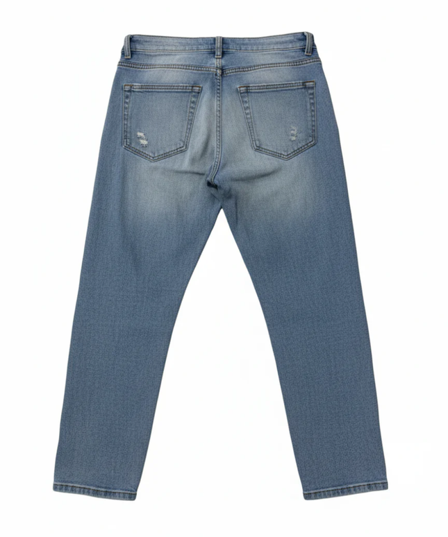Lee Cooper Originals Blue Distressed Tapered Jeans