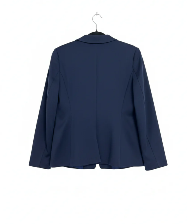 H&M Navy Blue Tailored Single-Button Blazer