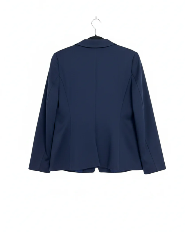 H&M Navy Blue Tailored Single-Button Blazer