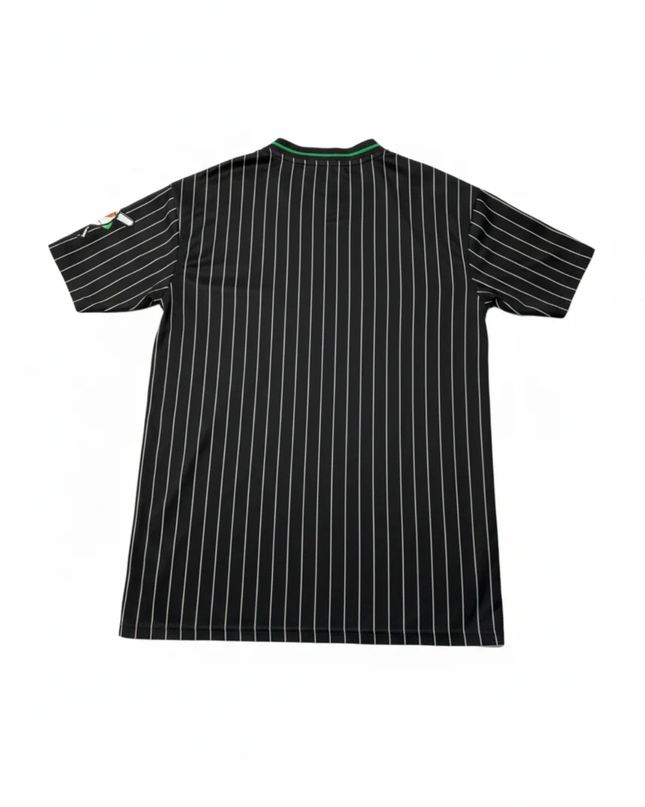 FB SISTER Black Harlem Stars Graphic Pinstripe Jersey