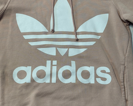 Adidas Pink Trefoil Graphic Pullover Hoodie