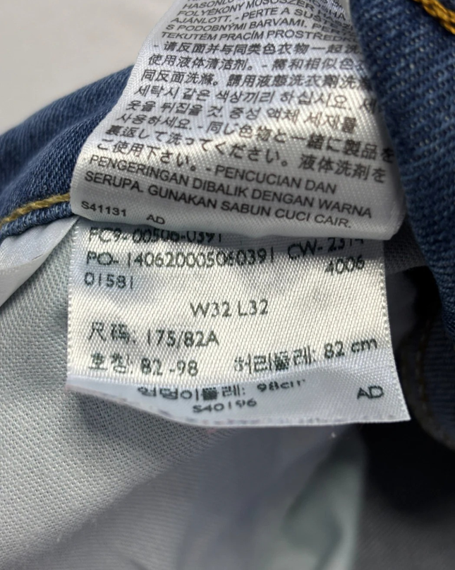 Levi's 506 Straight Leg Blue Jeans