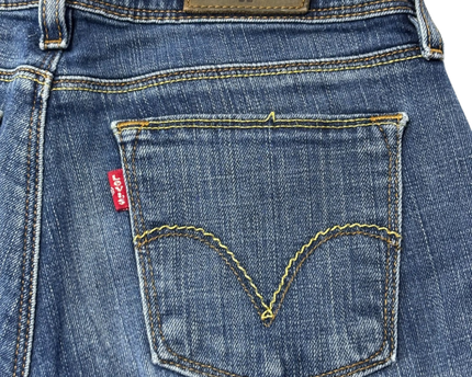 Levi's Blue 572 Boot Cut Stretch Denim Jeans