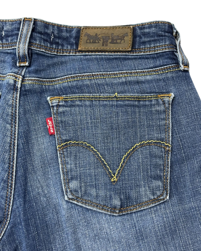 Levi's Blue 572 Boot Cut Stretch Denim Jeans