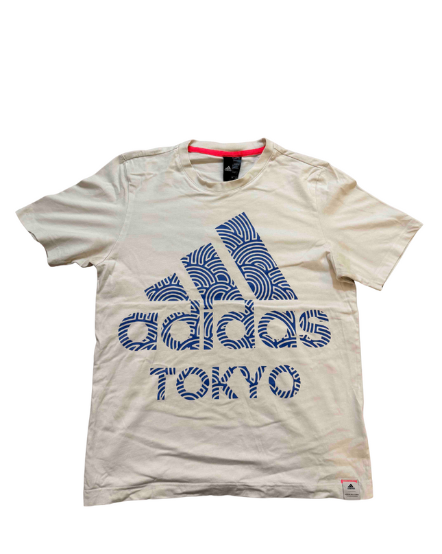 Adidas Hirocoledge Tokyo Cream Graphic T-Shirt - S
