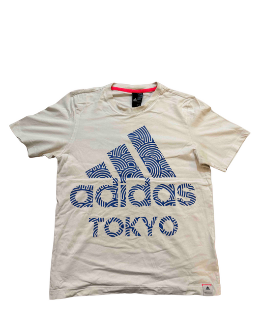 Adidas Hirocoledge Tokyo Cream Graphic T-Shirt - S