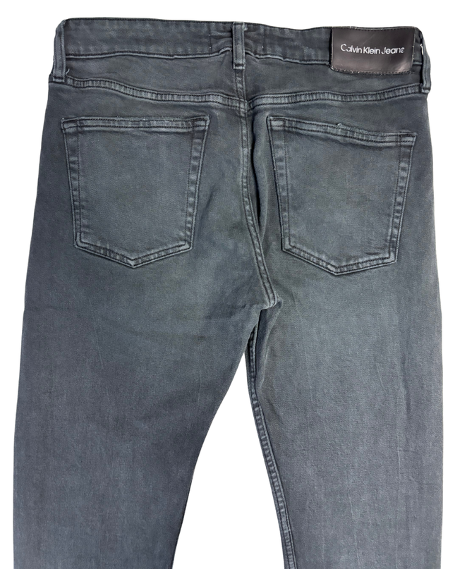 Calvin Klein Jeans Black Washed Straight Leg Jeans