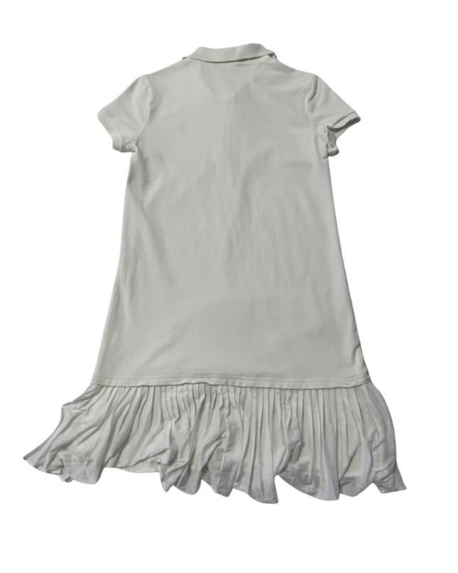 Polo Ralph Lauren White Polo Dress with Pleated Hem