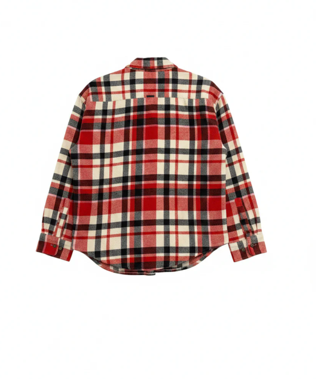 Billabong Red Plaid Flannel Button-Down Shirt