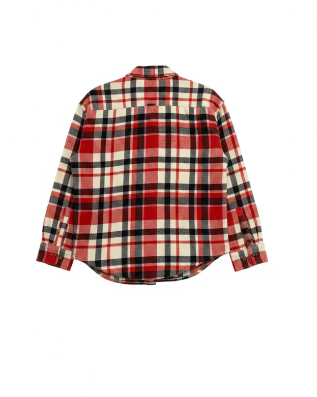 Billabong Red Plaid Flannel Button-Down Shirt