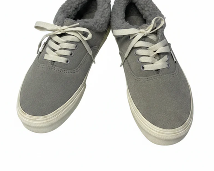 Vans Grey Sherpa-Lined Suede Sneakers