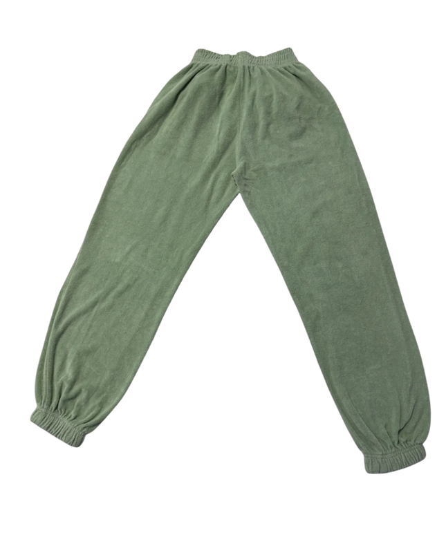 Reserved Green Terry Towelling Jogger Pants