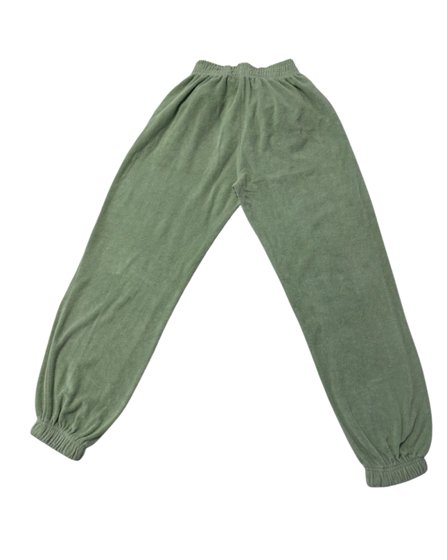 Reserved Green Terry Towelling Jogger Pants