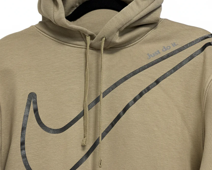 Nike Brown Graphic Swoosh Hoodie