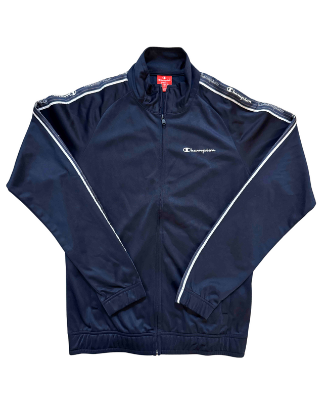 Champion Train Performance Taped Navy Blue Track Jacket - XS | With Tags