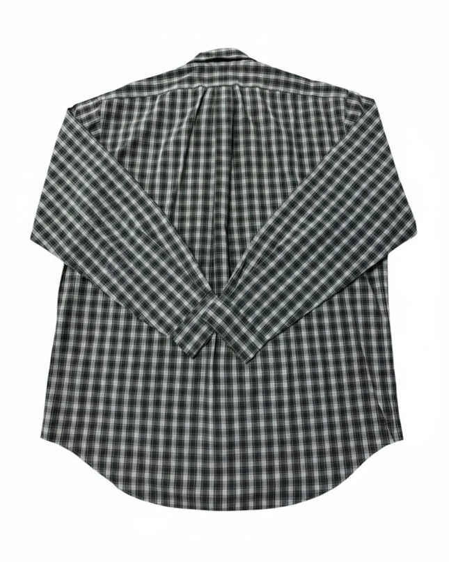 Ralph Lauren Green and Navy Plaid Classic Fit Button-Down Shirt