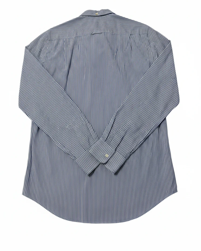 GANT Blue/White Striped Broadcloth Banker Slim Shirt