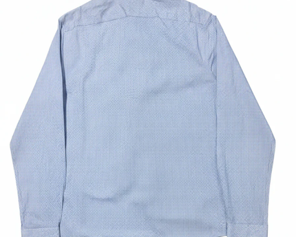 Tommy Hilfiger Light Blue Gingham Check Slim Fit Long Sleeve Shirt