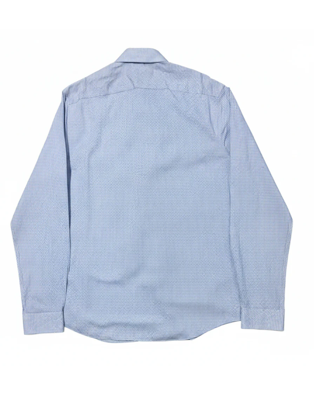 Tommy Hilfiger Light Blue Gingham Check Slim Fit Long Sleeve Shirt
