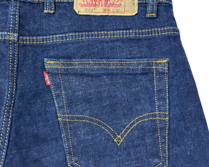 Levi's Blue Straight Leg 501 Style Jeans