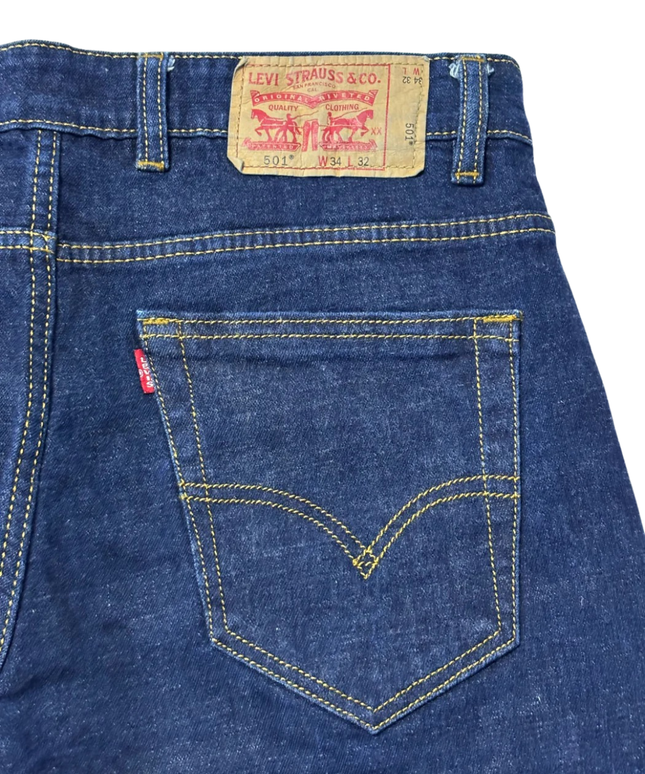 Levi's Blue Straight Leg 501 Style Jeans