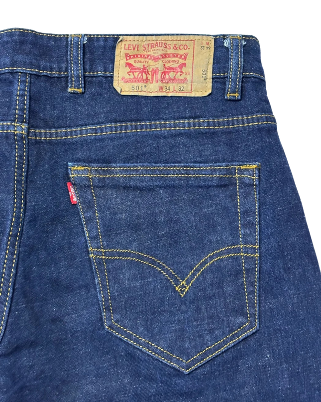Levi's Blue Straight Leg 501 Style Jeans