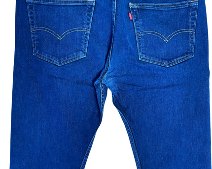 Levi's Dark Blue Straight Leg Denim Jeans