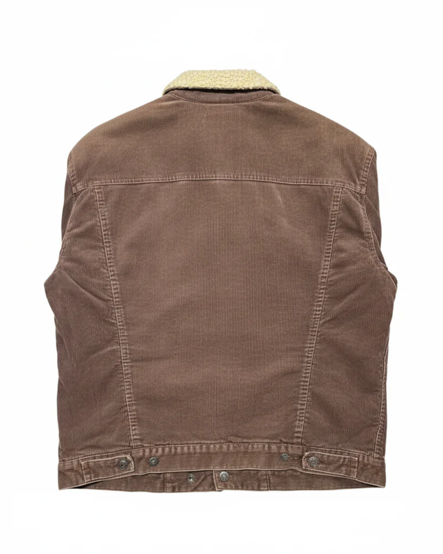 Levi's Brown Sherpa Lined Corduroy Trucker Jacket