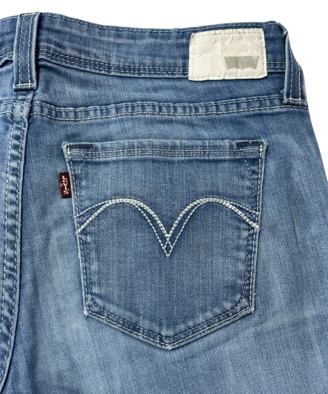 Levi's Blue Demi Curve Low Rise Skinny Jeans