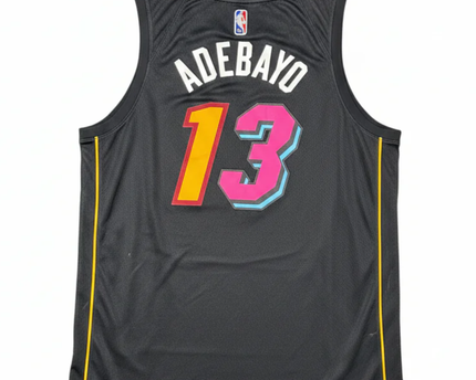 Nike Black Miami Heat Bam Adebayo City Edition Jersey