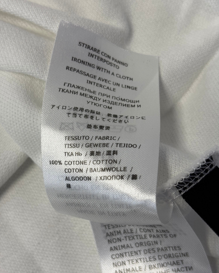 Gucci White Wolf Head Embroidered Polo Shirt