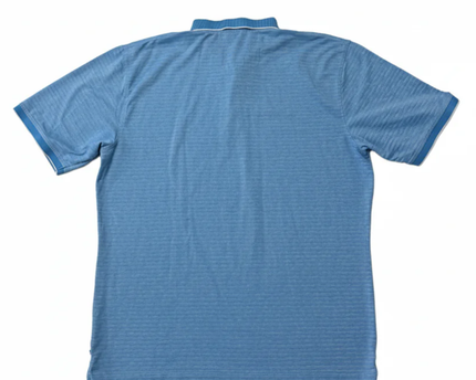 Calvin Klein Golf Blue Micro-Stripe Sports Polo Shirt