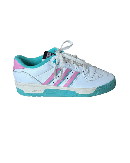 Adidas Rivalry Low Pastel Sneakers | White, Pink & Aqua | EU 42.5