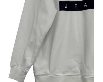 Tommy Jeans White Graphic Logo Crewneck Sweatshirt