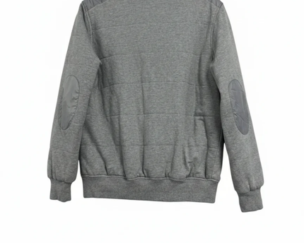 Octave Grey Padded Bomber Jacket with Elbow Patches