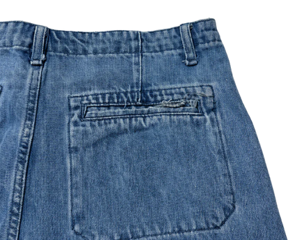 Riva Blue Wide Leg High Waisted Denim Jeans