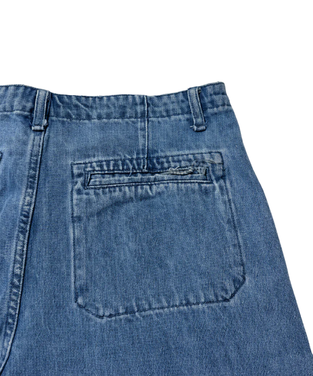 Riva Blue Wide Leg High Waisted Denim Jeans