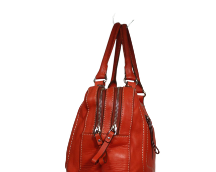 Kate Spade Orange Leather Satchel Bag