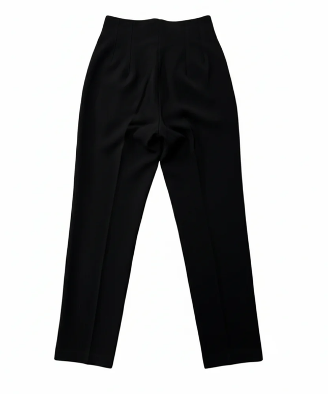 Zara Black High-Waisted Tailored Trousers