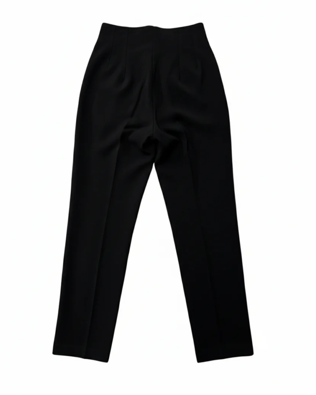 Zara Black High-Waisted Tailored Trousers