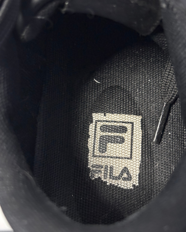 Fila Black Women's Leather Platform Sneakers